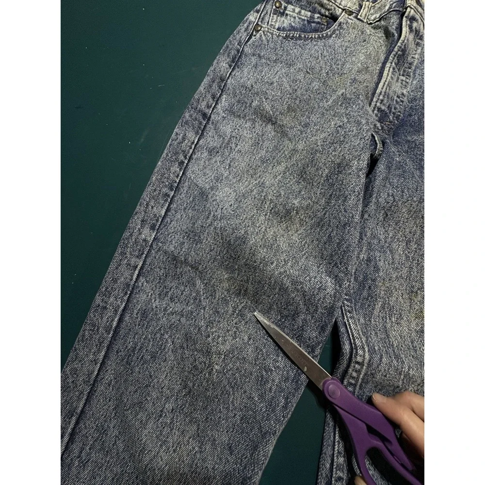 Vintage LEVIS 512 Silvertab Jeans Men 32x34 Slim Taper Acid-Wash 90s Made In USA